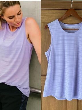Zyia Lavender Sleeveless Athletic Tank Top